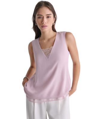 Women's Sleeveless V-Neck Blouse