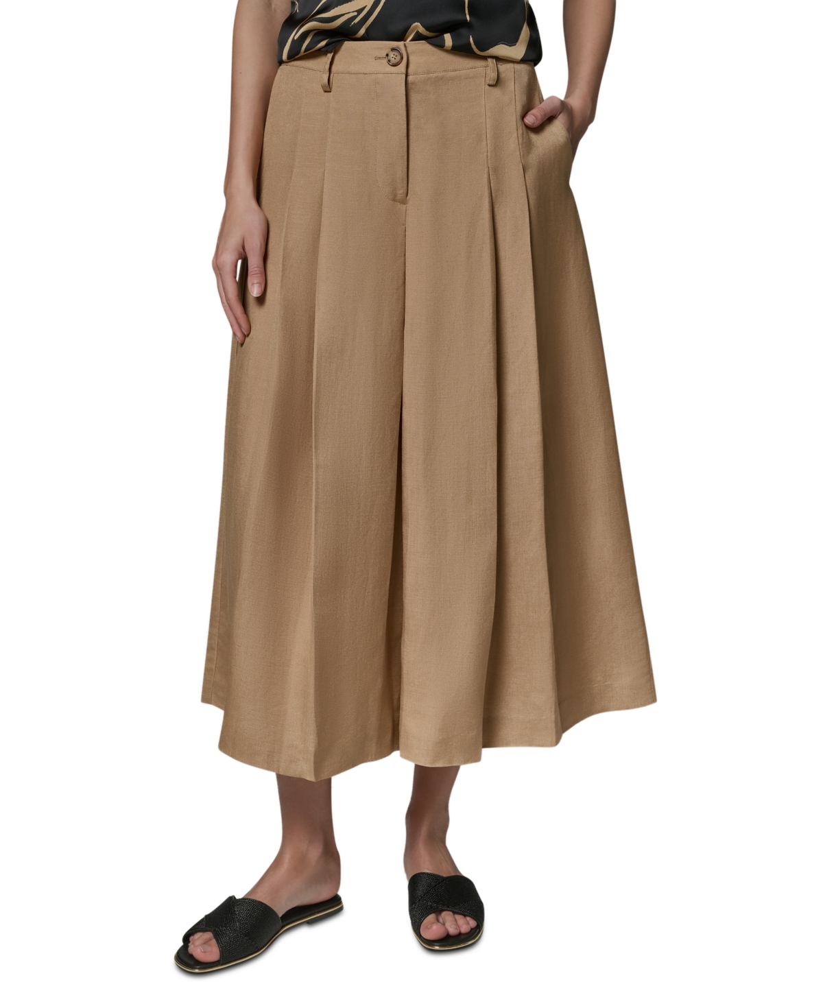 Donna Karan New York Women's Front Hand Pocket Pleated Pants
