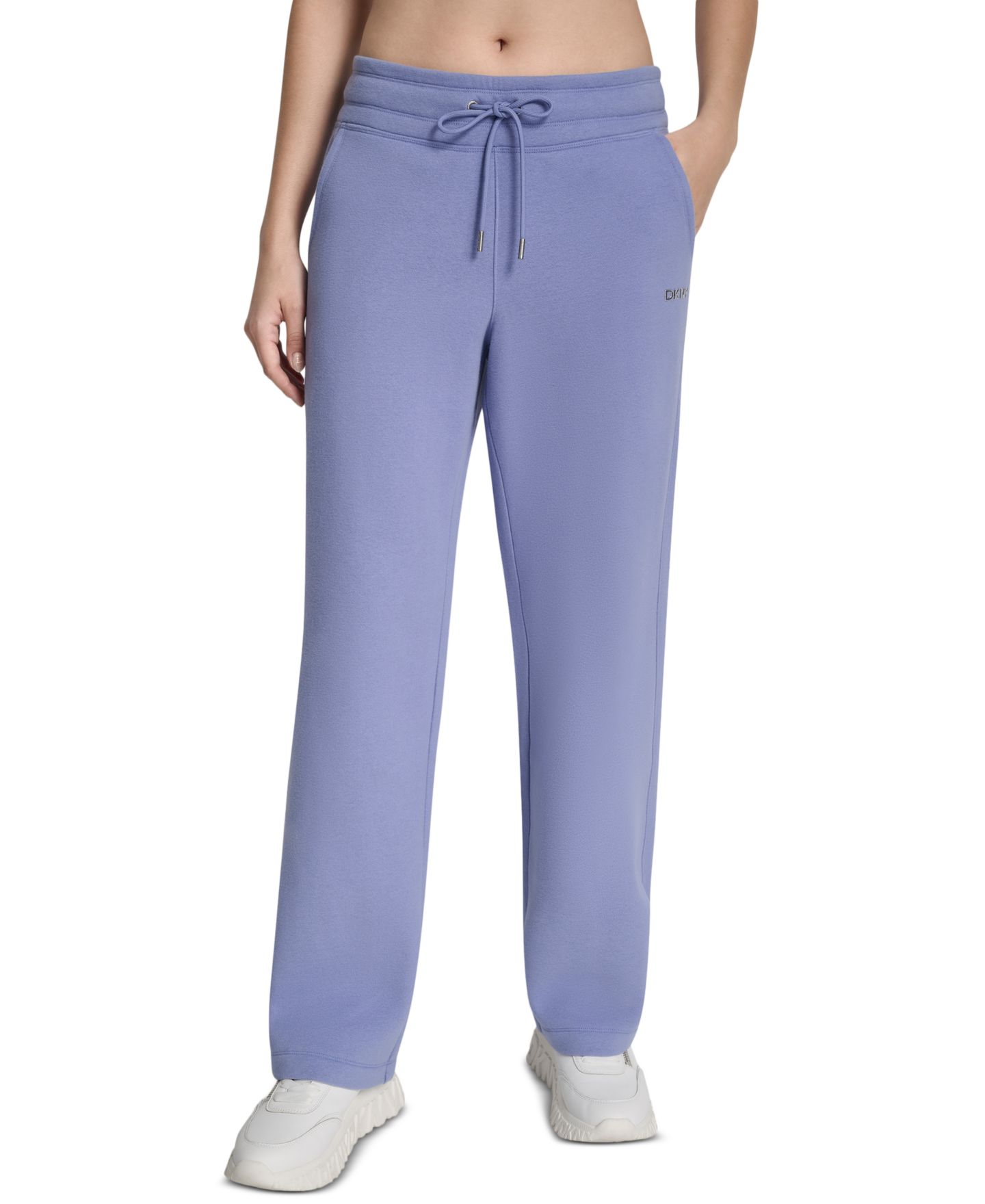 Женские брюки DKNY Metallic Bubble Open Leg Pull-On, цвет: Чёрный — фото 8