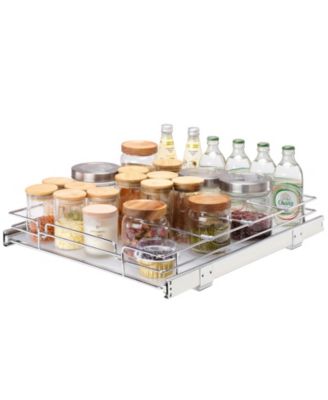 17 x 21 Inch Wide Pull Out Cabinet Organizer Slide Out Pantry Shelf for Base Cabinets