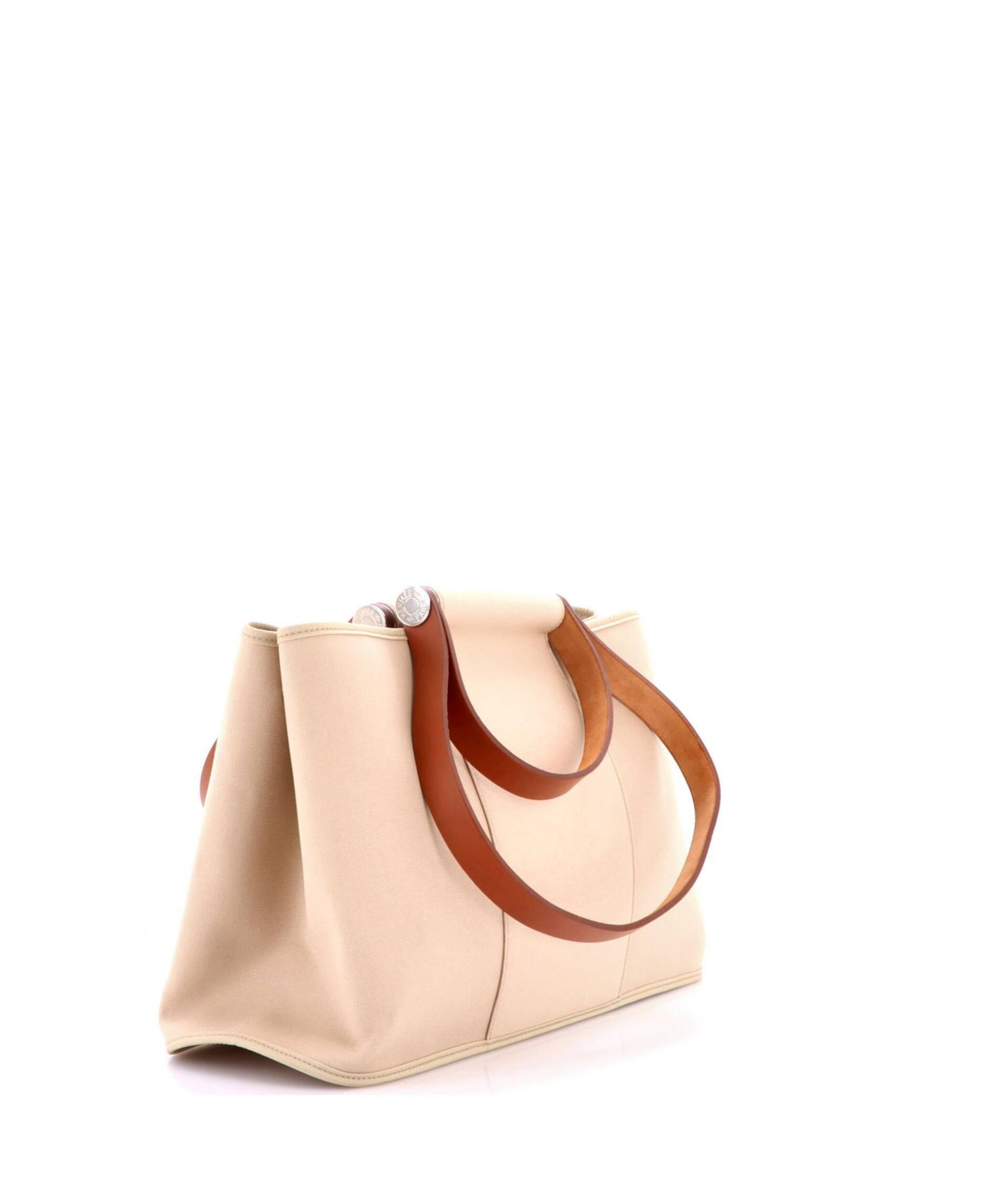 Pre-Owned Hermes 39 Cabag Elan Toile and Leather