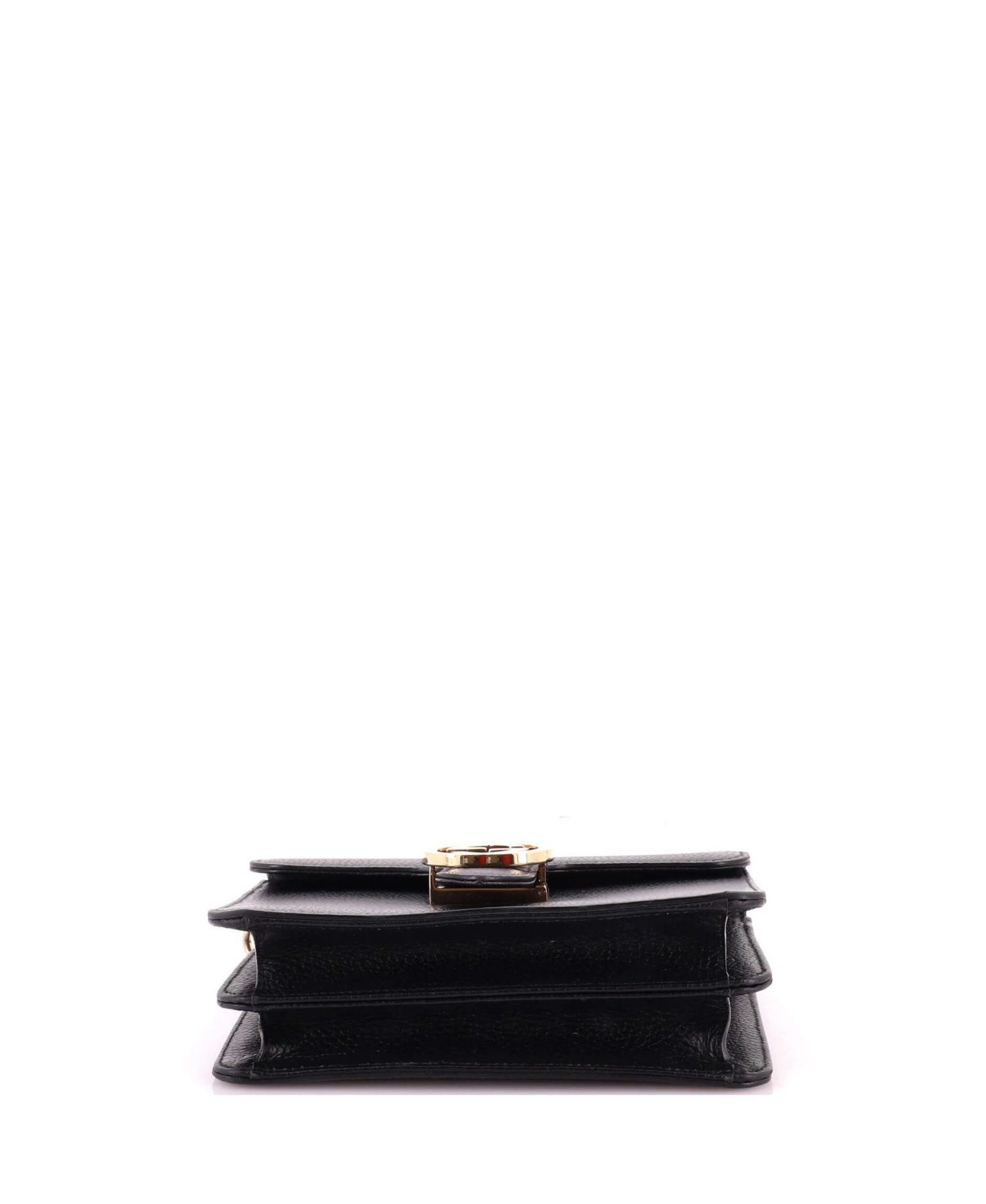 Small Interlocking Shoulder Bag Leather