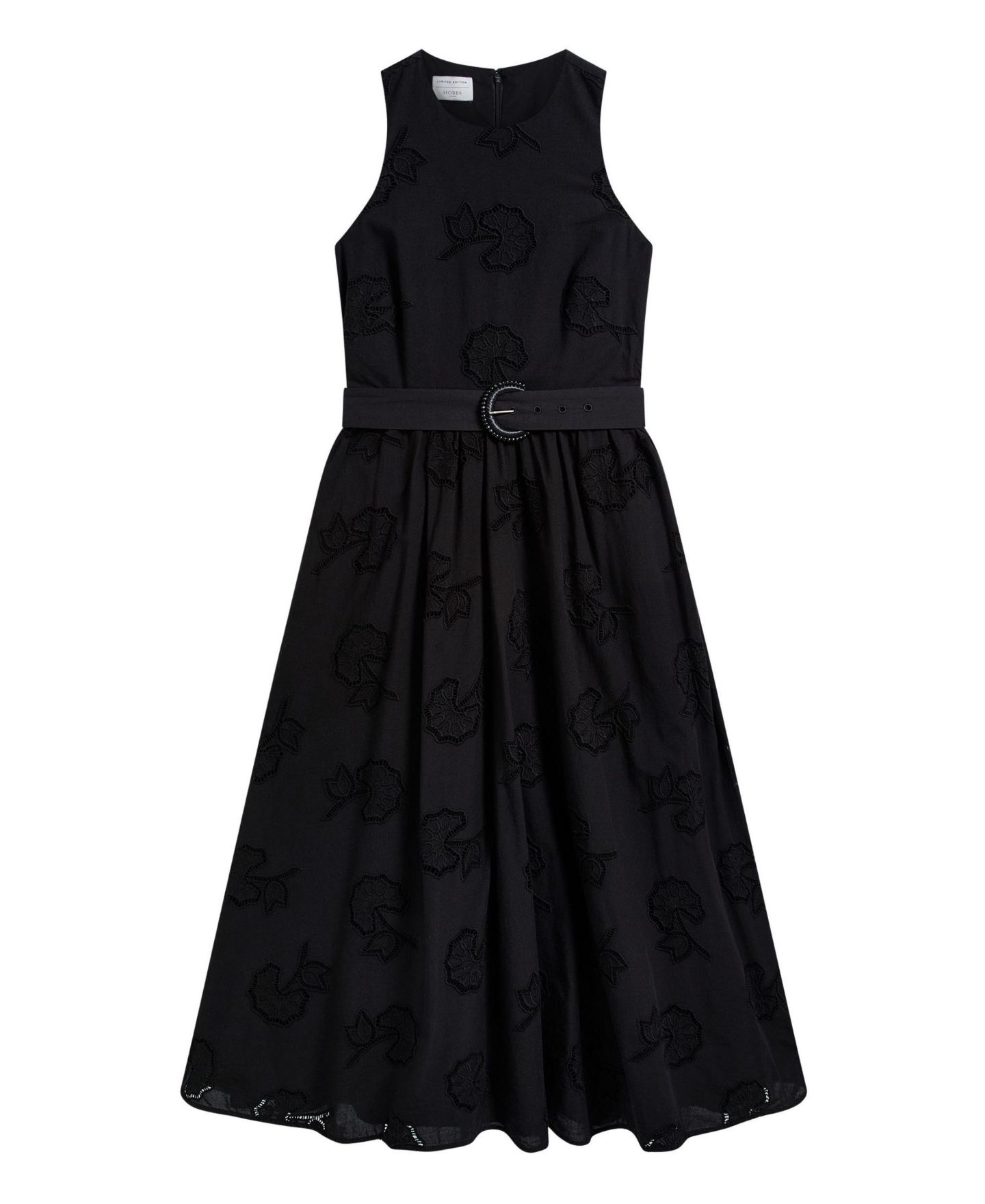 Женское платье Hobbs London Amelie A-Line Lace Midi, цвет: Чёрный — фото 5