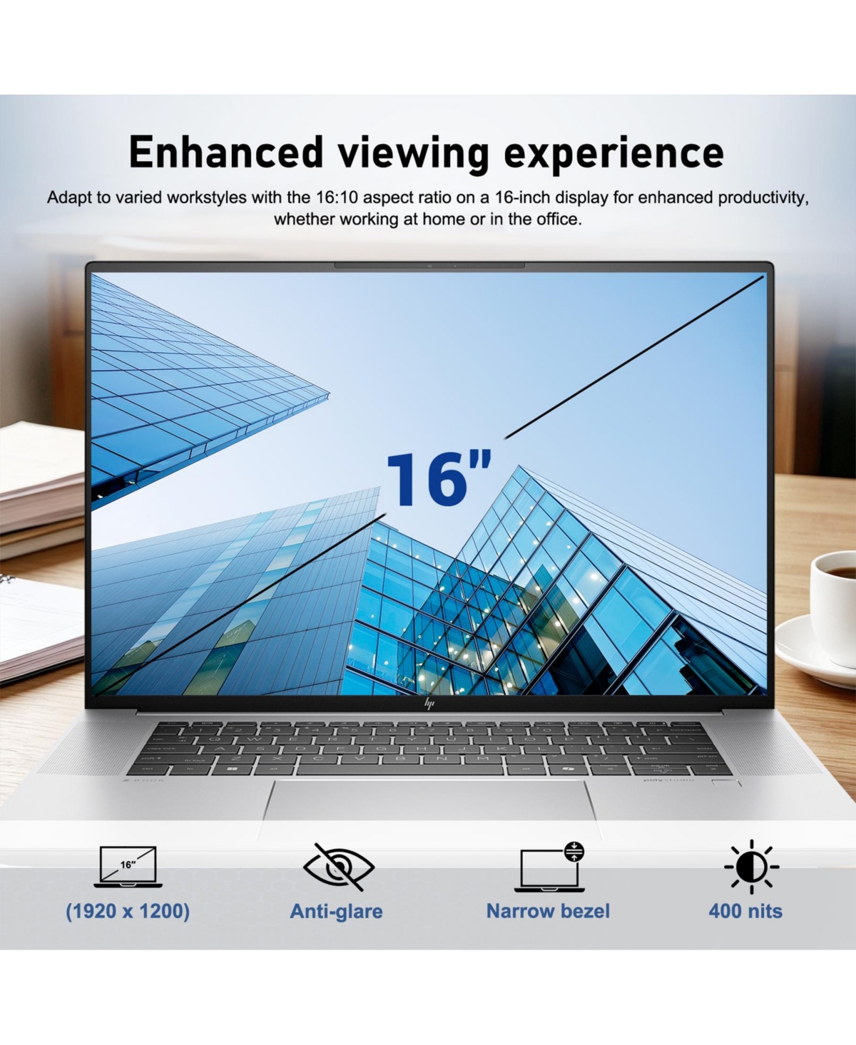 Hp ZBook Studio G11 16" Intel Core Ultra 7 165H, Rtx 1000 Ada, Windows 11 Pro Laptop