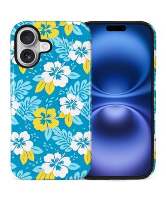 2-Layer Durable Phone Case Compatible with Apple iPhone, Max Hibiscus Escape