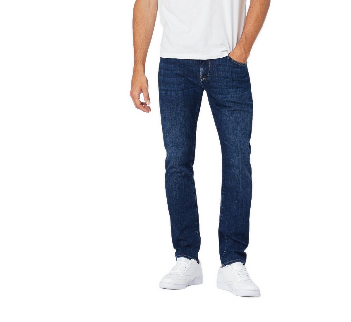 Mavi Jeans Men's Matt Straight-Leg Dark-Wash Relaxed-Fit Jeans