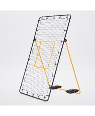 7 feet by 4 feet volleyball backboard net - A multi-sport rebound training equipment with a travel bag, featuring 5 adjustable angles