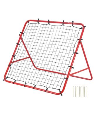 39 x 39 Inch Kick-Back Soccer Rebound Net Portable Training Aid for Kids Teens and Adults
