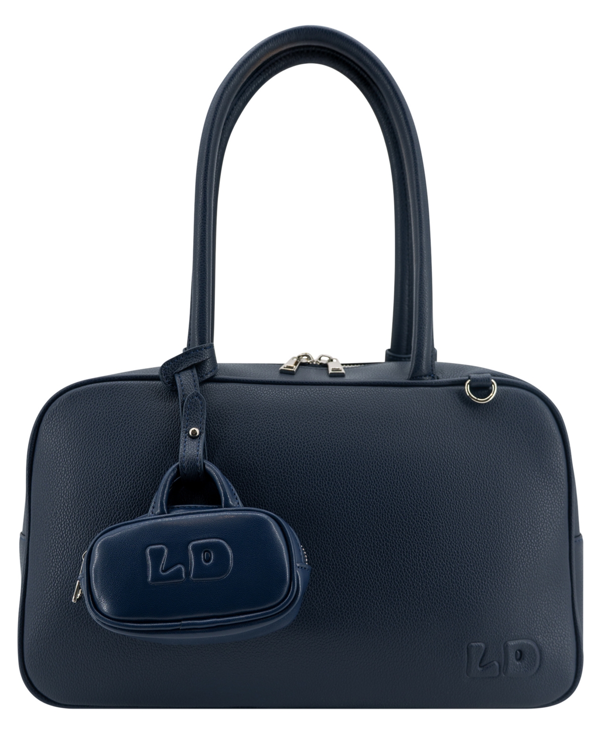 Like Dreams Parker Medium East-west Boston Handbag In Navy