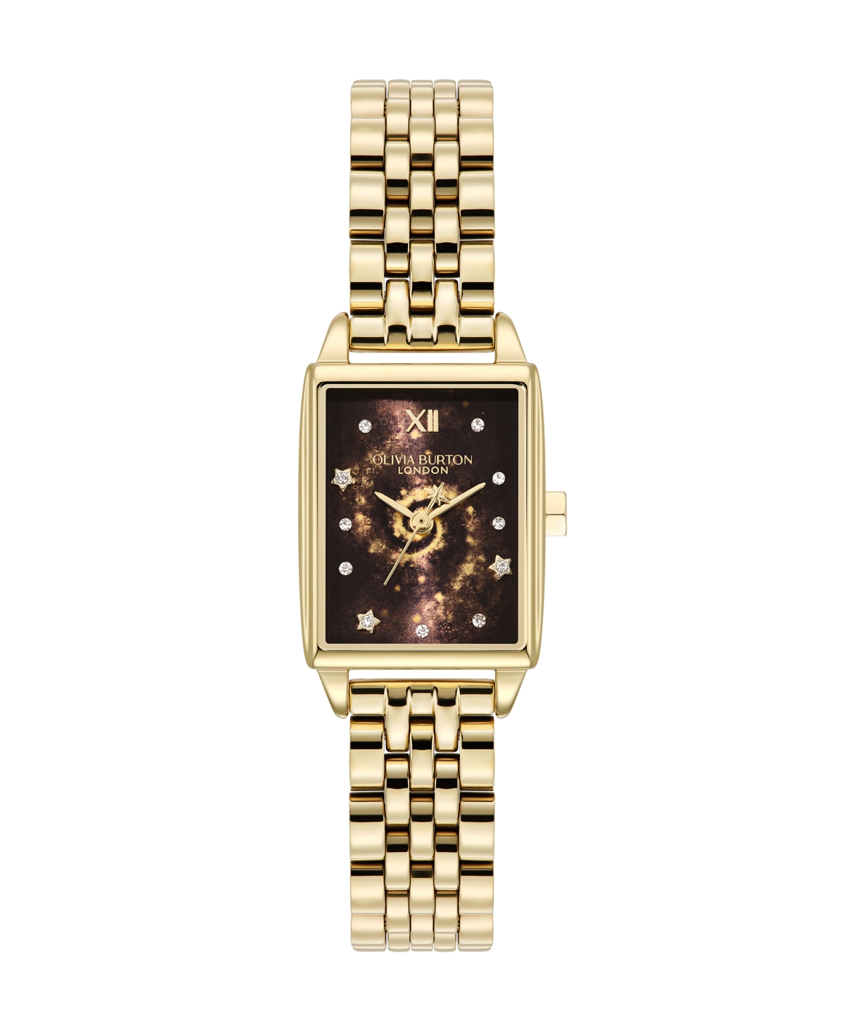 Olivia Burton Women's Quartz Celestial Gold-tone Stainless Steel Bracelet Watch, Water-resistant, 20.7mm