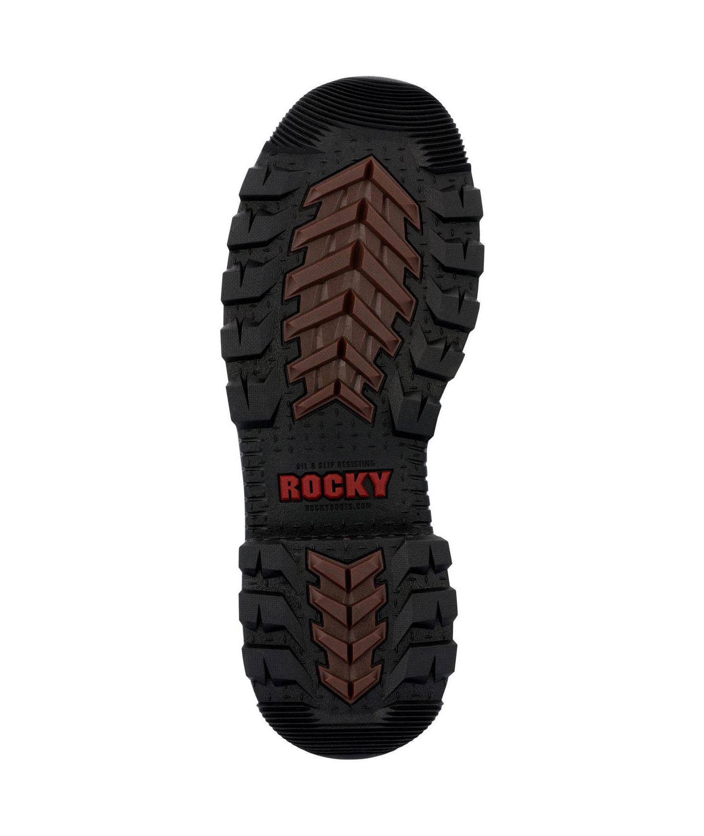Мужские ботинки ROCKY Rams Horn Composite Toe Internal Met Guard Work Boot, цвет: Crazy Horse — фото 5