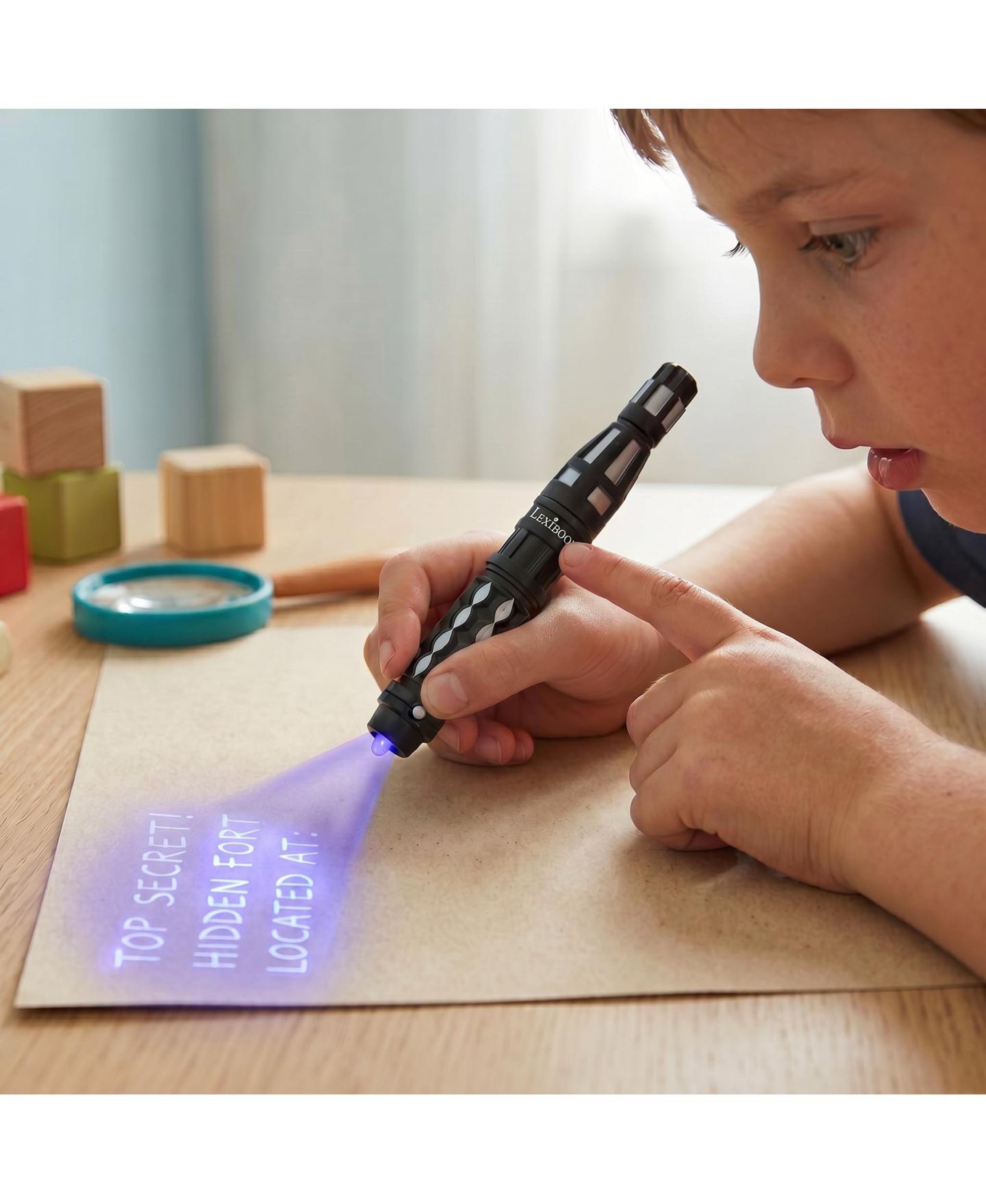 Детская игрушка Lexibook Spy Mission Invisible Ink UV Decoding Light Pen, Ages 6+ — фото 4