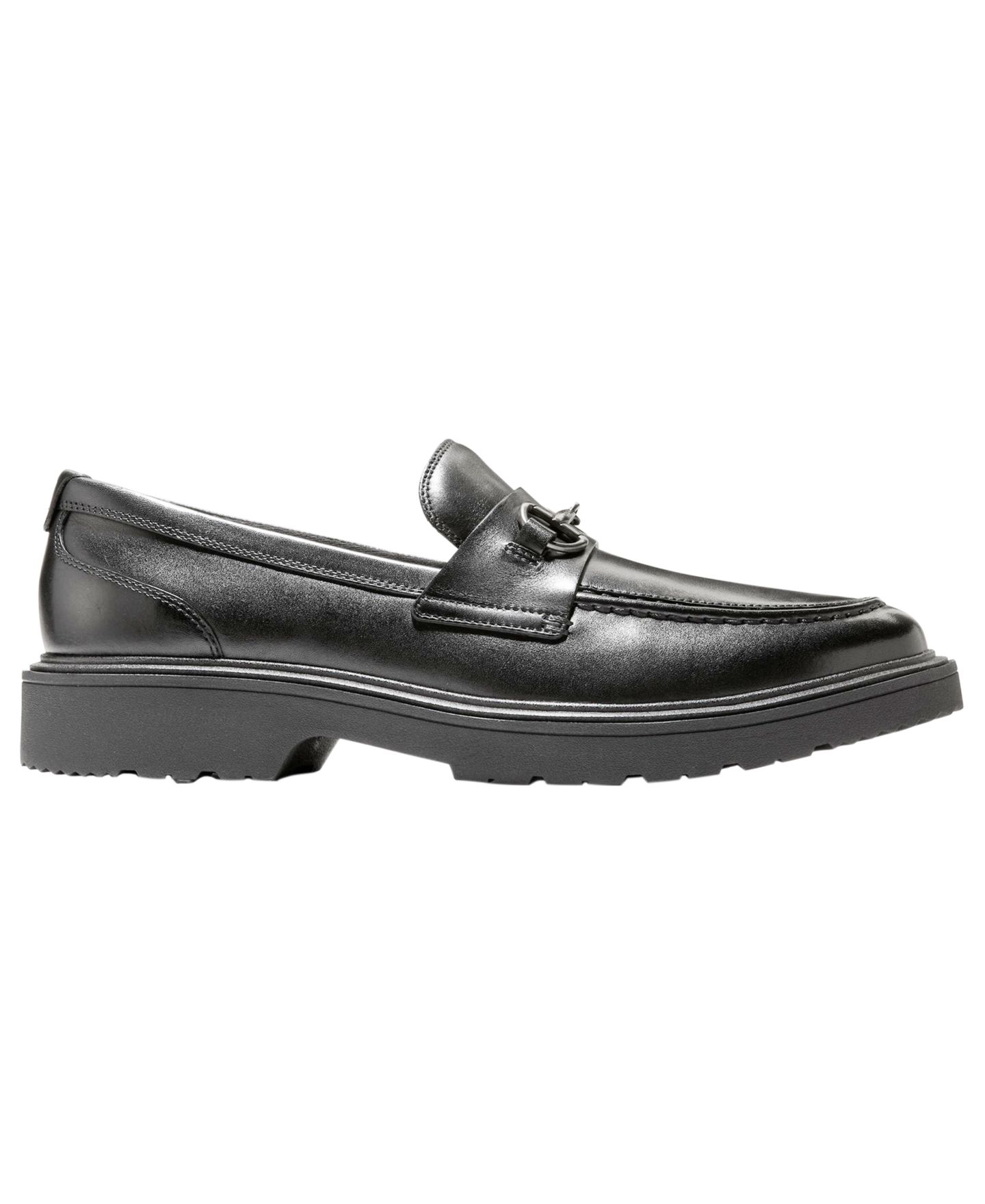 Мужские туфли Cole Haan Vestry Grand Lug Sole Bit Loafer, цвет: Чёрный — фото 2