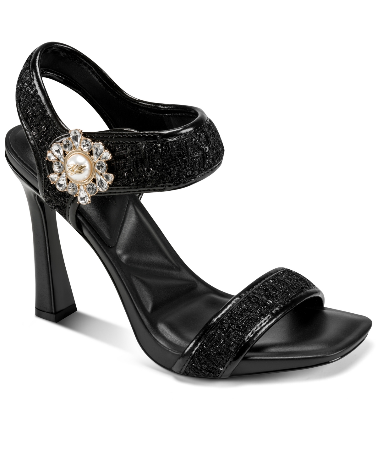 Karl Lagerfeld Paris Women's Celida Ankle Strap Sandals - Black