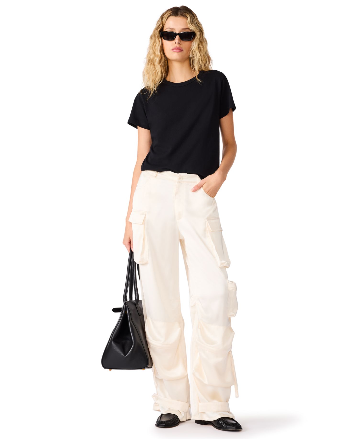 Women's Duo Wide-Leg Drawstring Cargo Pants