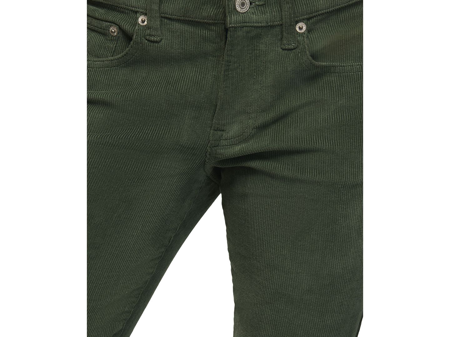Женские брюки Lucky Brand Sweet Mid-Rise Boot-Cut Corduroy, цвет: Зелёный варёный — фото 4