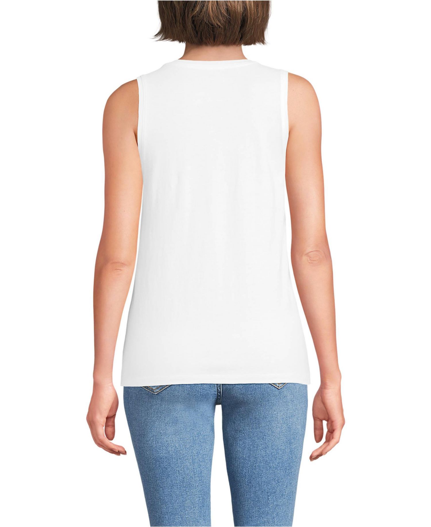 Women's Tall Supima Cotton Crew Neck Tank Top