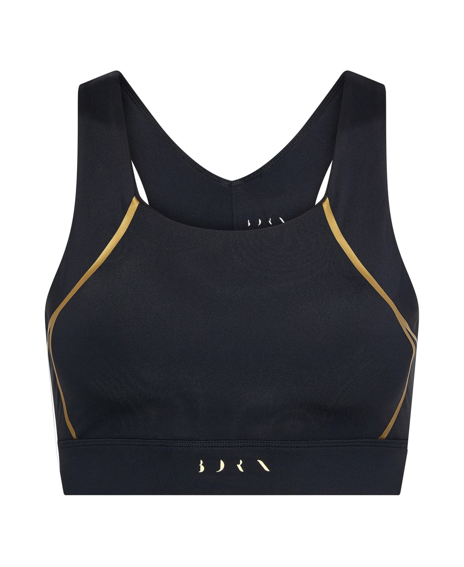 Women's Gold Medium Support Performance Sport Top
