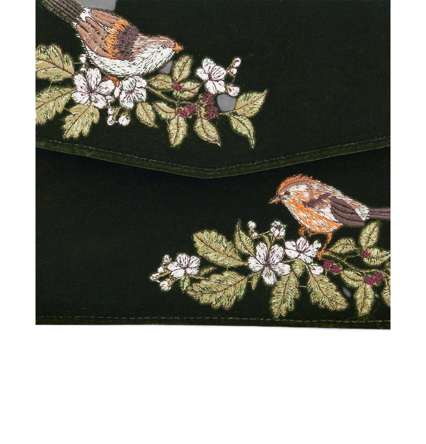 Женская сумка Fable England Eliza Wren Embroidered Top handle, цвет: Зелёный — фото 7