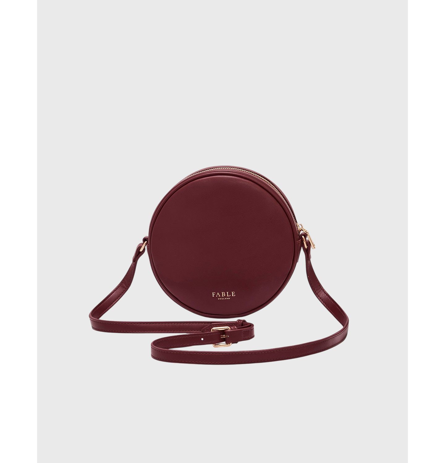 Женская сумка Fable England Chloe Owl Embroidered Circle, цвет: Бордовый — фото 4