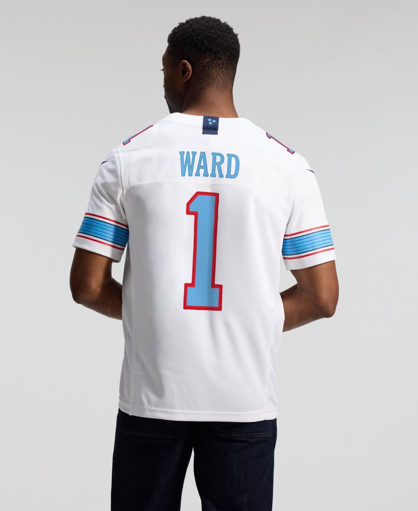 Мужской топ Nike Cameron Ward White Tennessee Titans Vapor F.U.S.E. Sewn Down Limited Jersey — фото 11
