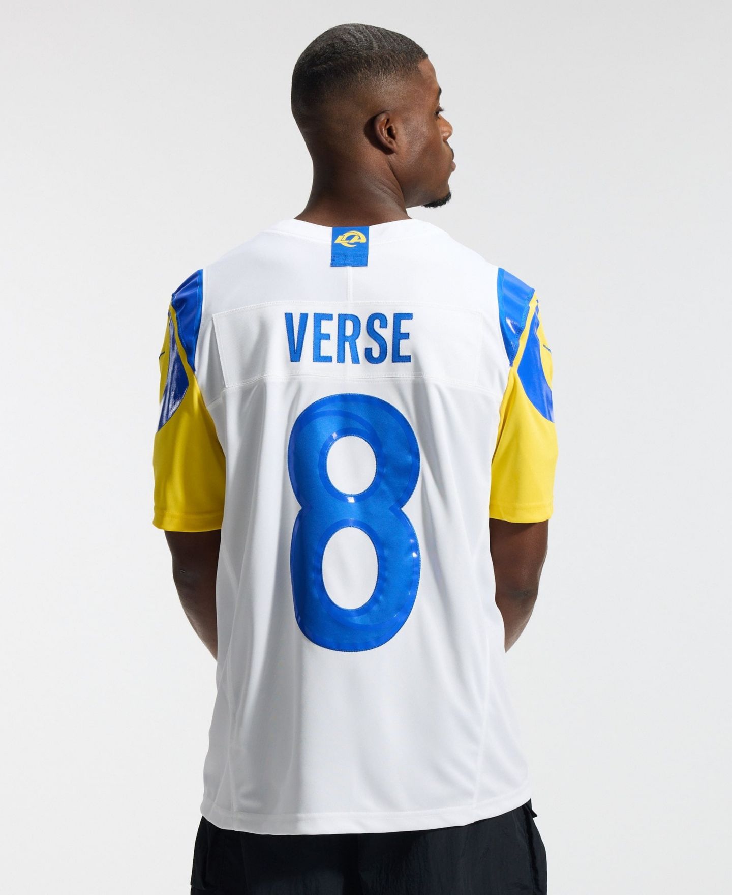 Мужской топ Nike Jared Verse White Los Angeles Rams Vapor F.U.S.E. Sewn Down Limited Jersey — фото 11