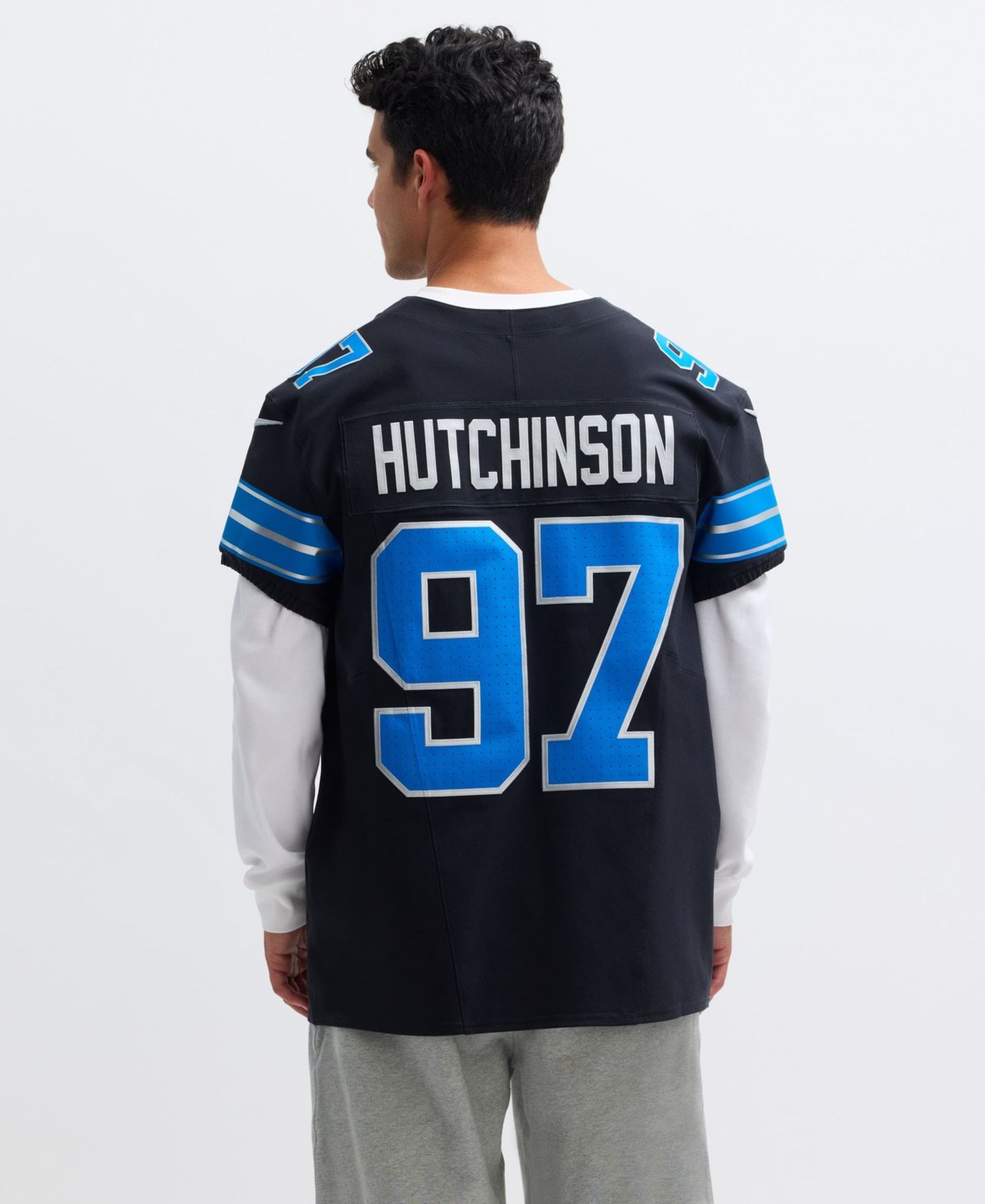 Men's Aidan Hutchinson Black Detroit Lions Alternate Vapor F.U.S.E. Elite Jersey