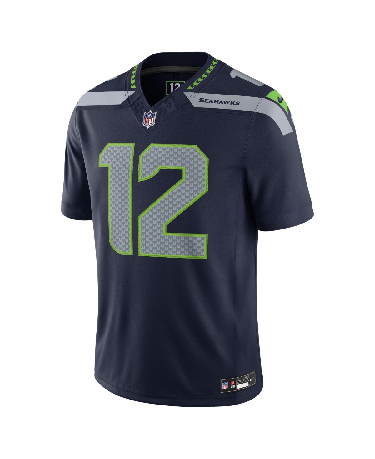 Nike Men's 12s College Navy Seattle Seahawks Vapor F.u.s.e. Stitched Limited Jersey