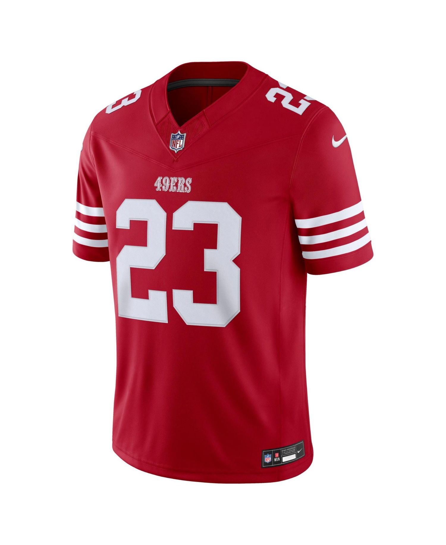 Men's Christian McCaffrey Scarlet San Francisco 49ers Vapor F.U.S.E. Stitched Limited Jersey