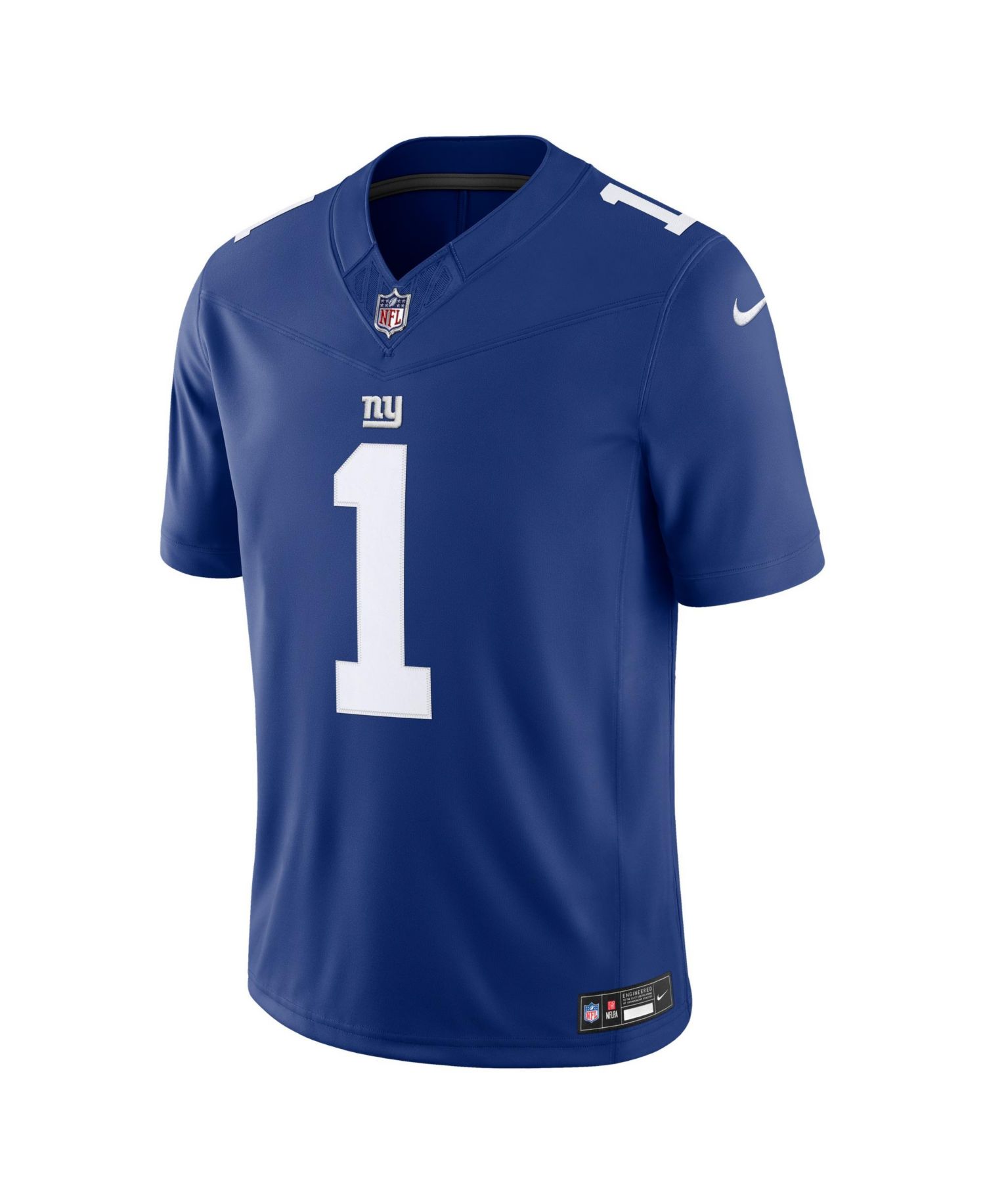Men's Malik Nabers Royal New York Giants Vapor F.U.S.E. Stitched Limited Jersey