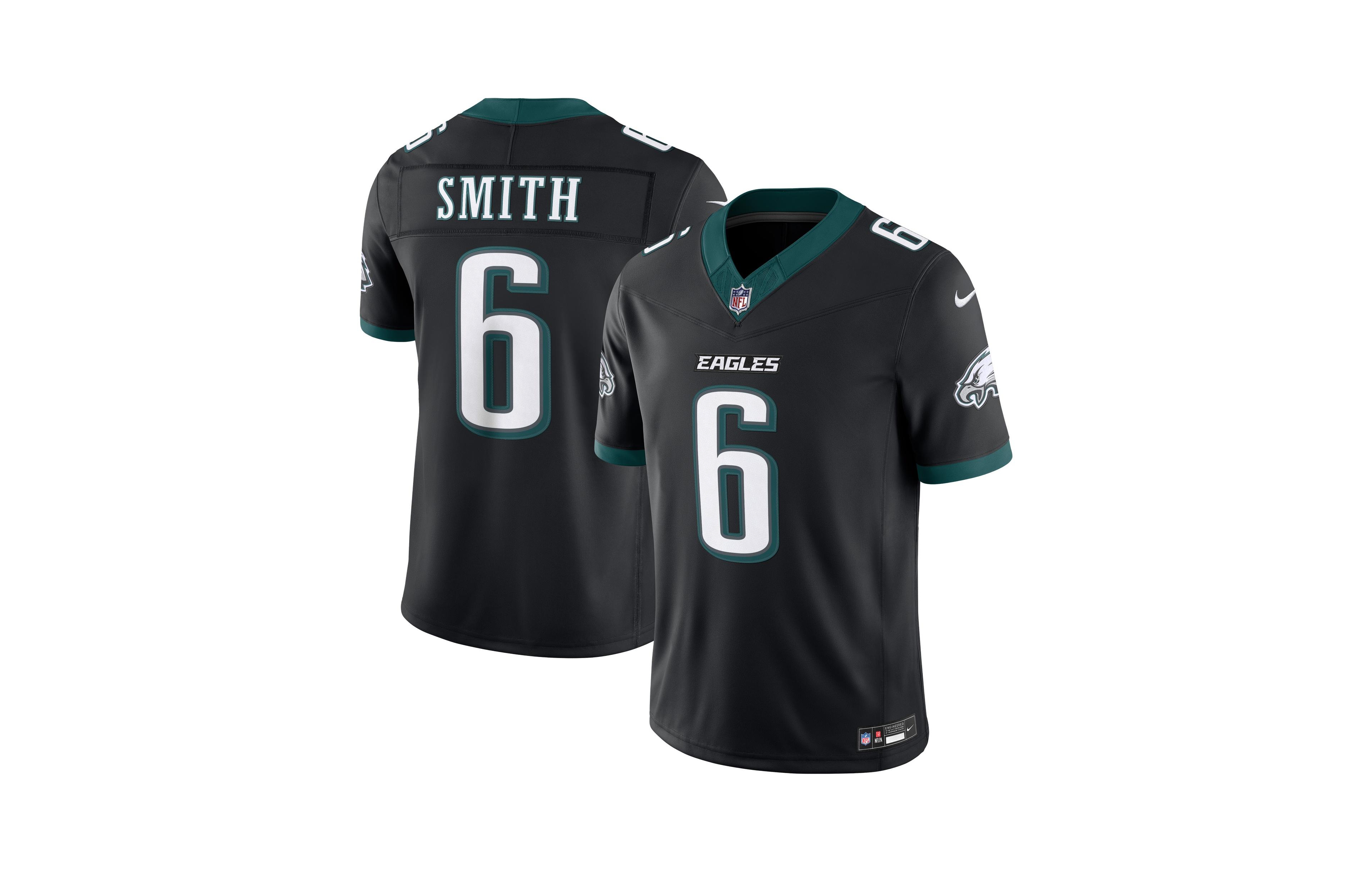Nike Men's DeVonta Smith Black Philadelphia Eagles Alternate Vapor F.u.s.e. Stitched Limited Jersey