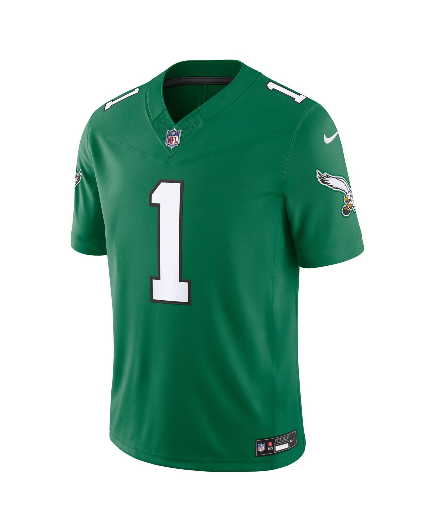 Men's Jalen Hurts Kelly Green Philadelphia Eagles Alternate Vapor F.U.S.E. Stitched Limited Jersey