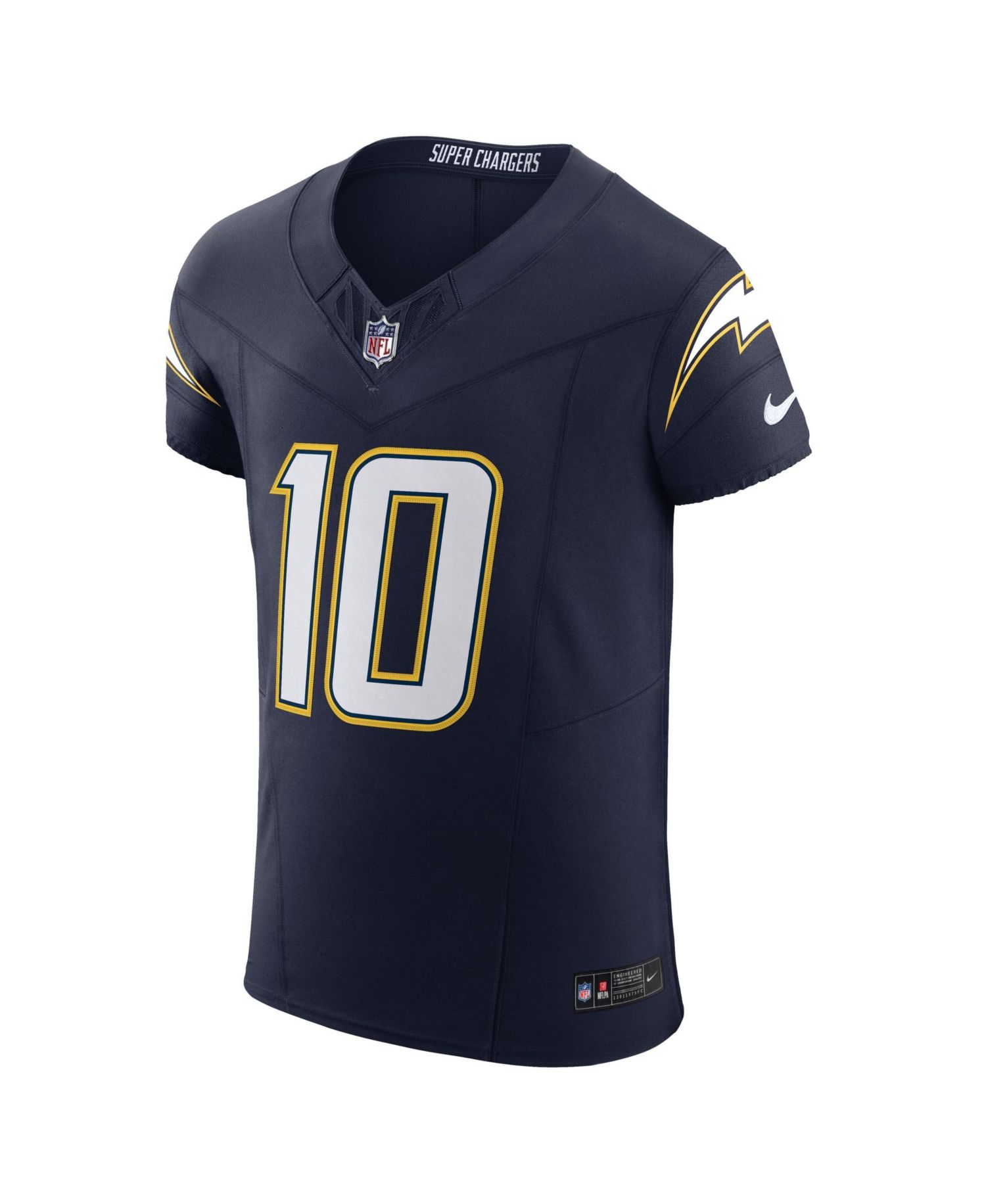 Men's Justin Herbert Navy Los Angeles Chargers Alternate Super Chargers Vapor F.U.S.E. Elite Jersey