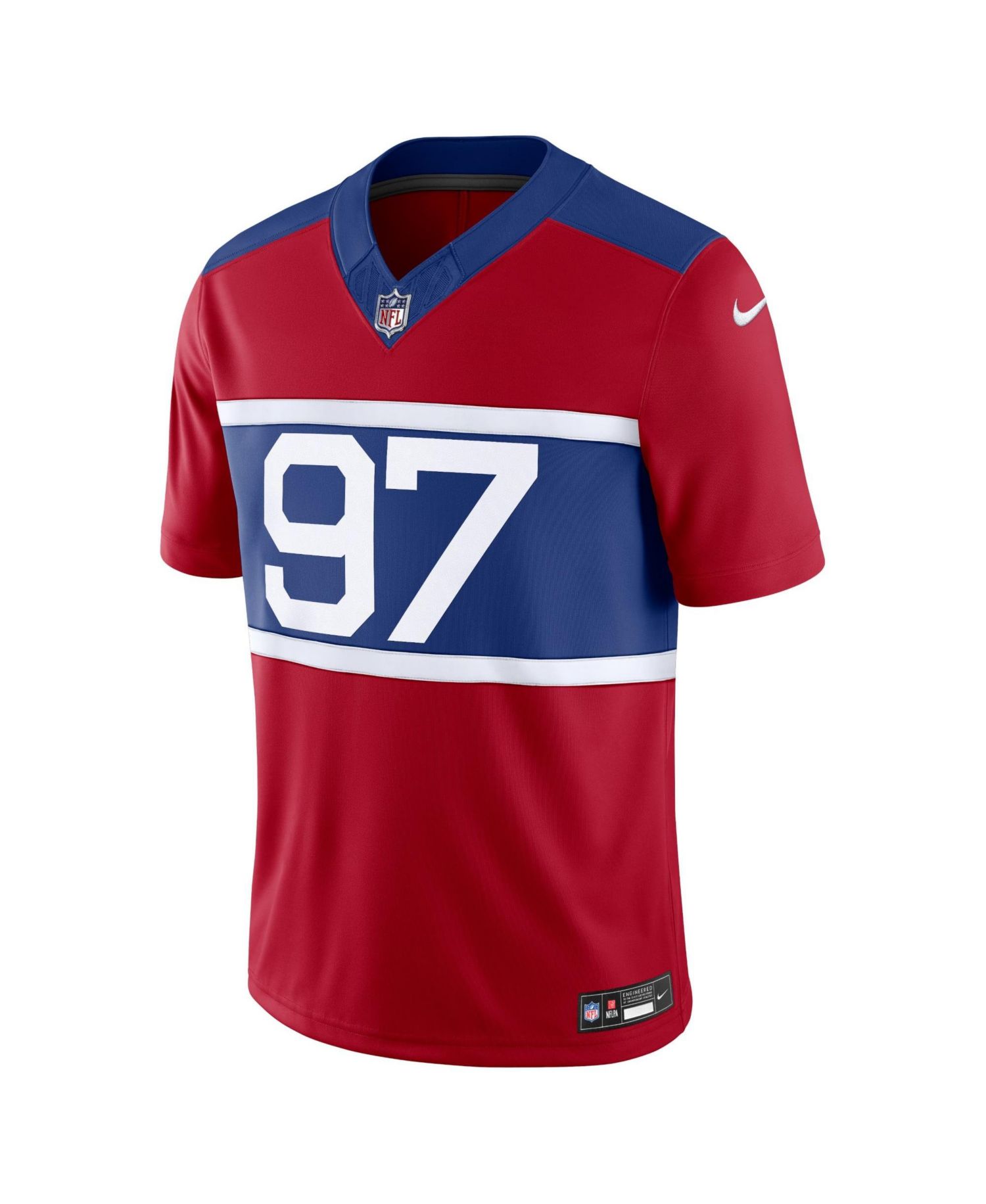 Men's Dexter Lawrence II Century Red New York Giants Alternate Vapor F.U.S.E. Limited Jersey