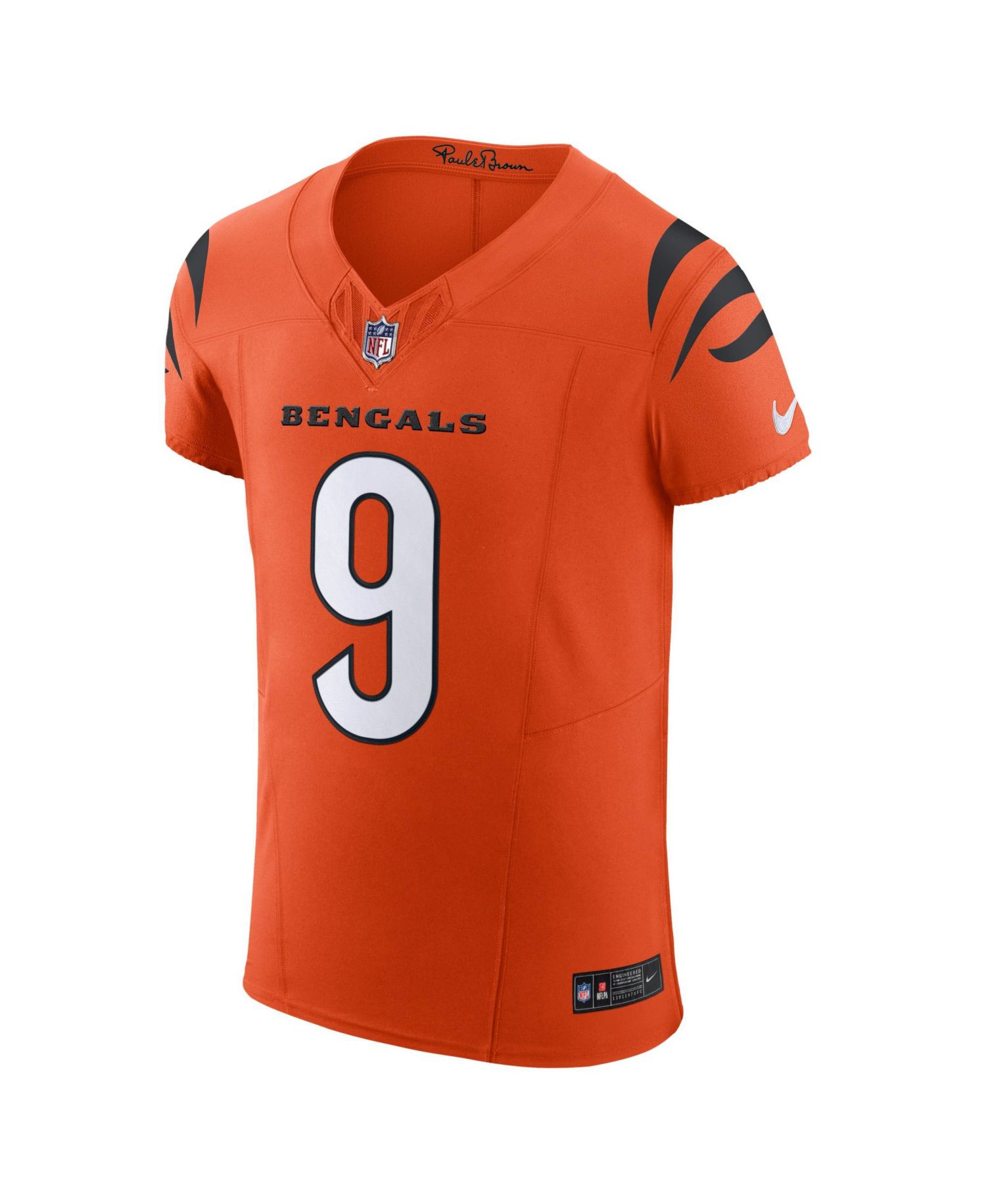 Men's Joe Burrow Orange Cincinnati Bengals Vapor F.U.S.E. Elite Jersey