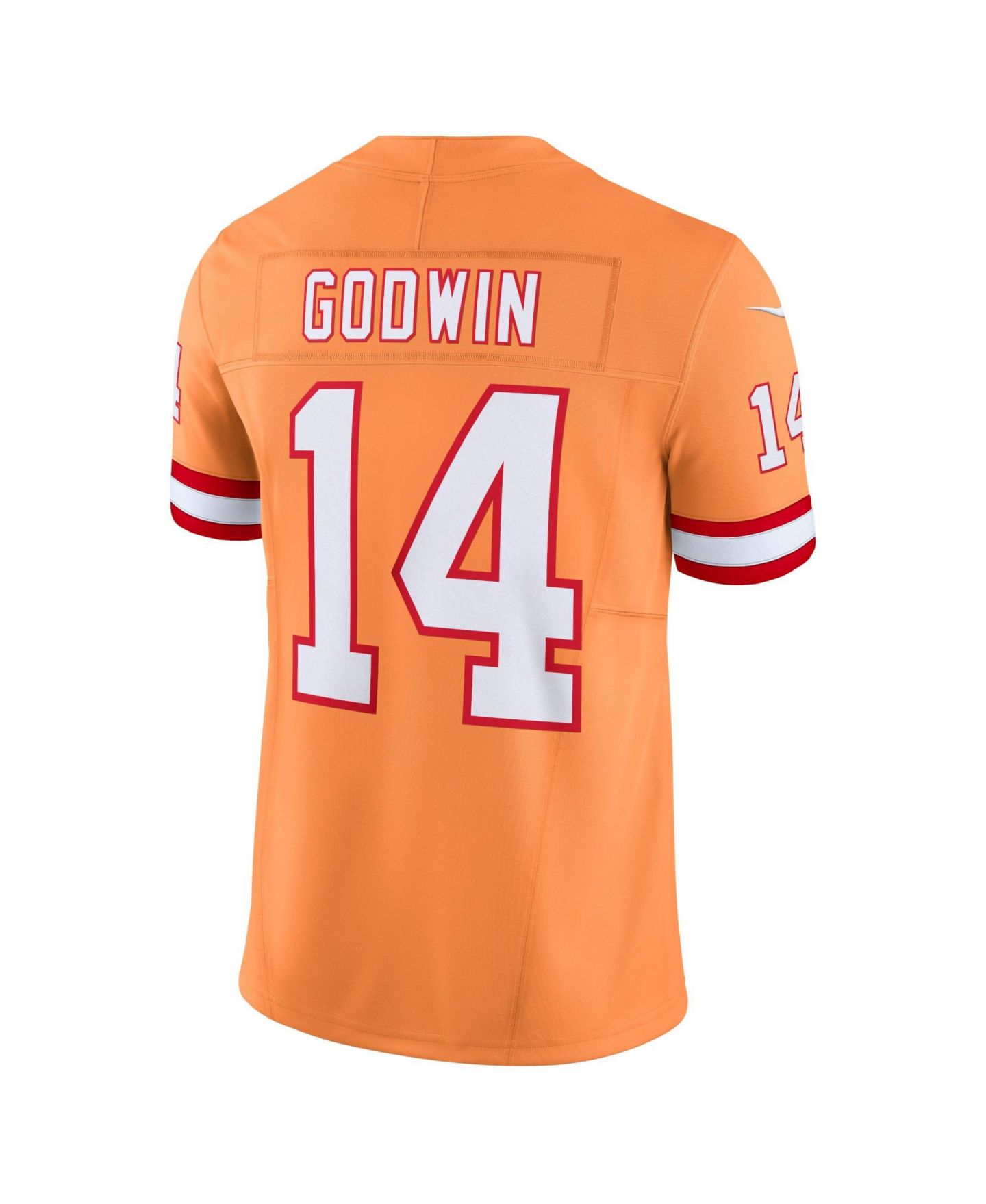 Мужской топ Nike Chris Godwin Orange Tampa Bay Buccaneers Throwback Vapor F.U.S.E. Limited Jersey — фото 2