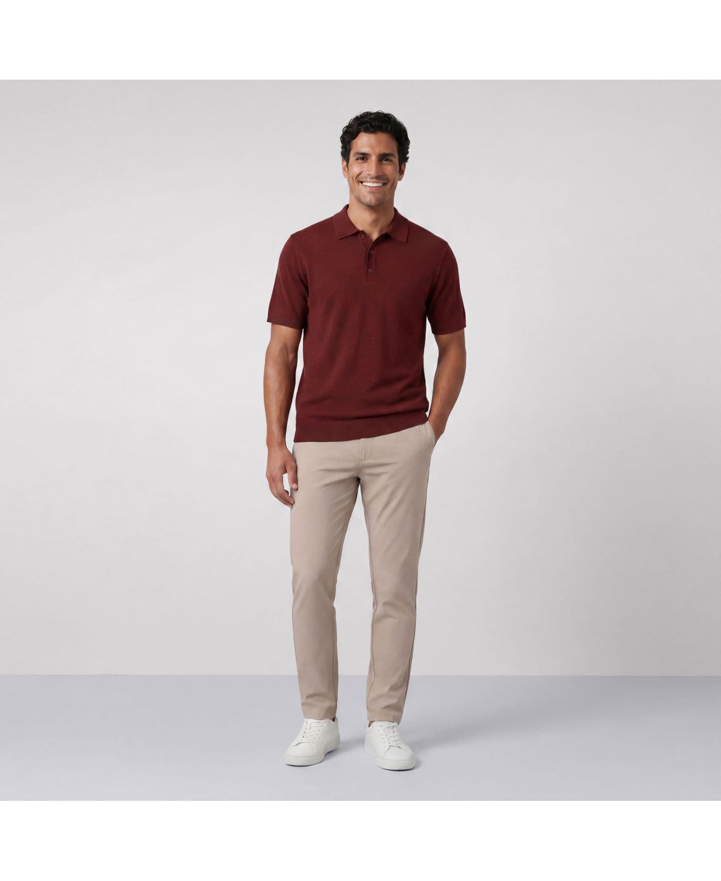 Мужские топы Jack Archer Legacy Resort Sweater Polo, цвет: Бордовый — фото 4