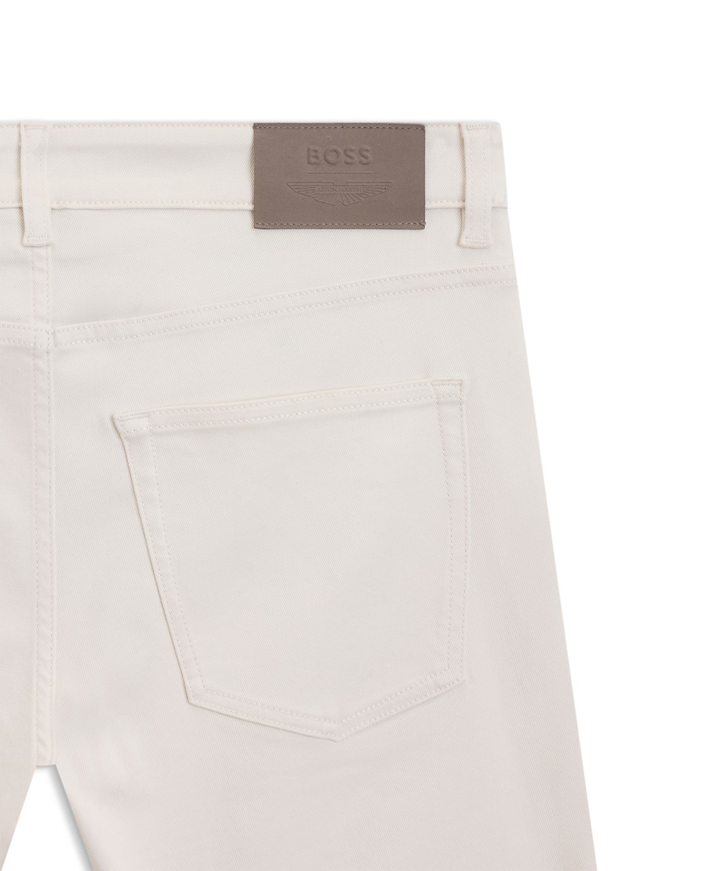 Мужские джинсы Hugo Boss x Aston Martin Slim-Fit Delaware, цвет: Белый — фото 5