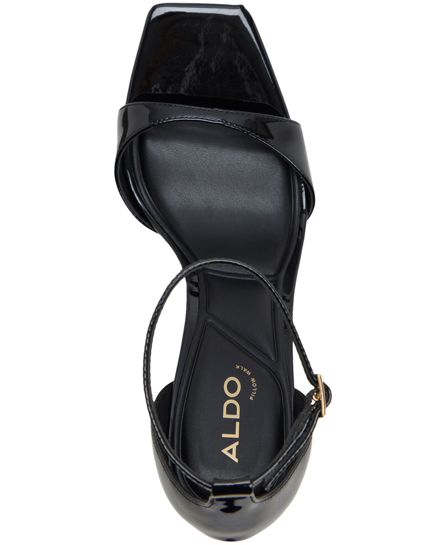 Женские сандалии ALDO Evvie Square Toe Dress Sandals, цвет: Чёрный — фото 4