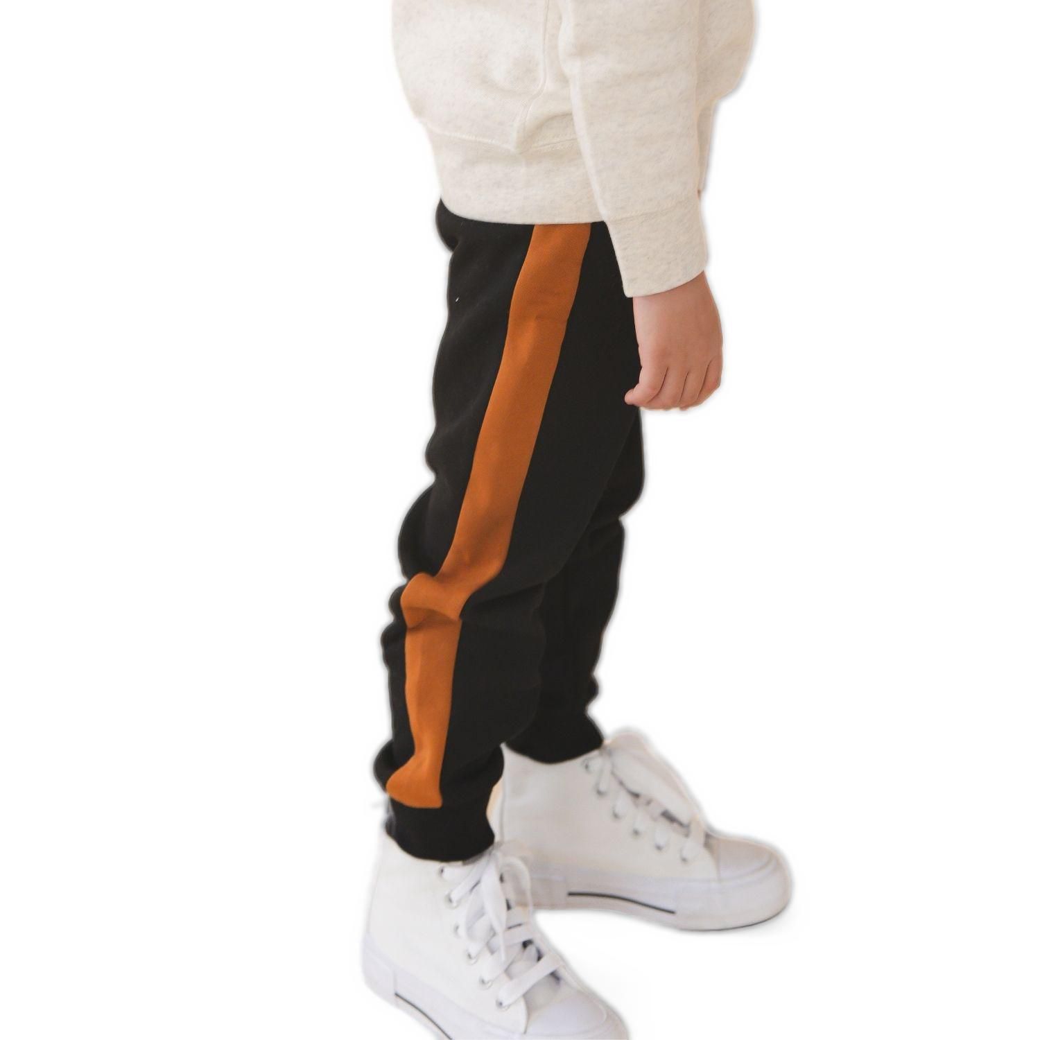 Boys' 4-20 Striped Brushed-Fleece Jogger