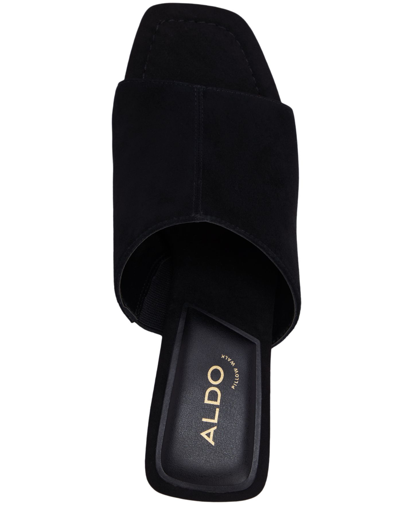 Женские сандалии ALDO Sidema Slip-On Dress Sandals, цвет: Чёрный замшевый — фото 4
