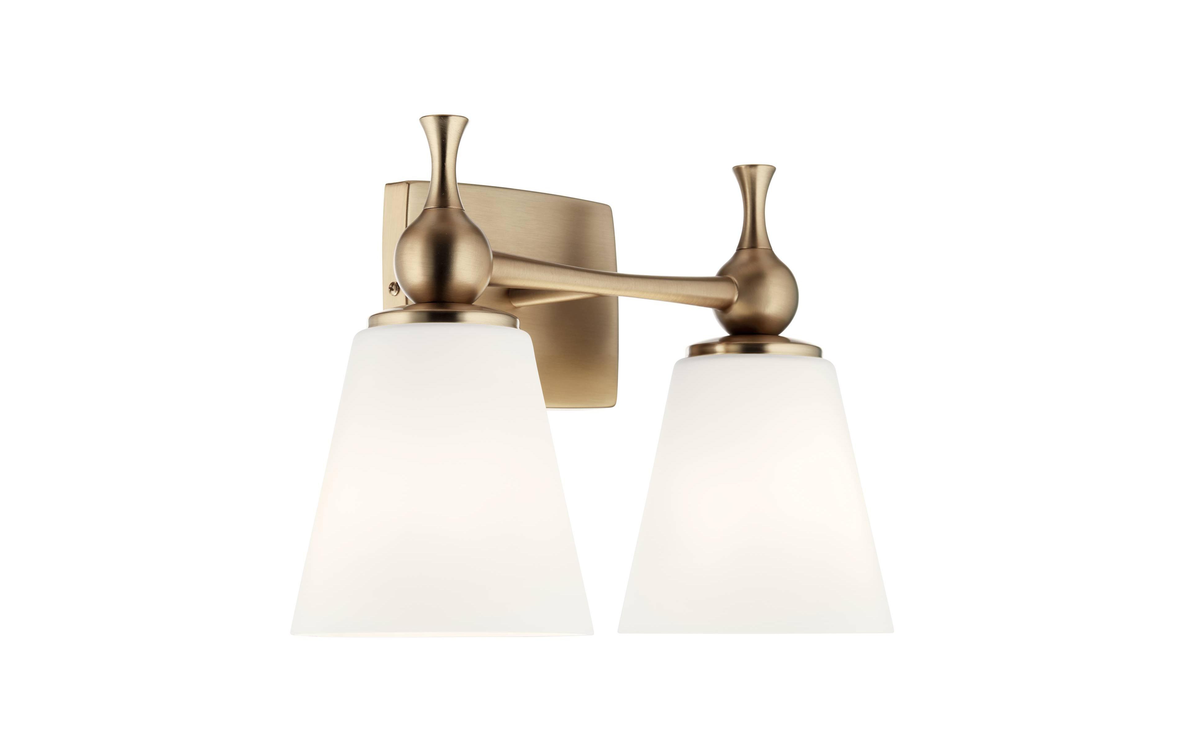 Kichler Cosabella 10 1/4" High Champagne 2-Light Wall Sconce