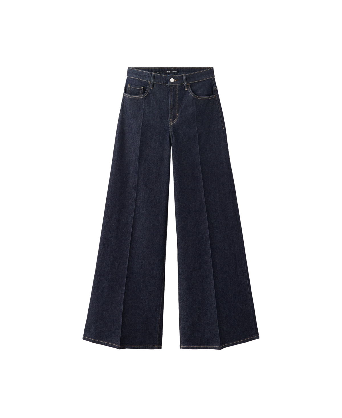 Mango Women's Elise High-Waisted Wide-Leg Jeans