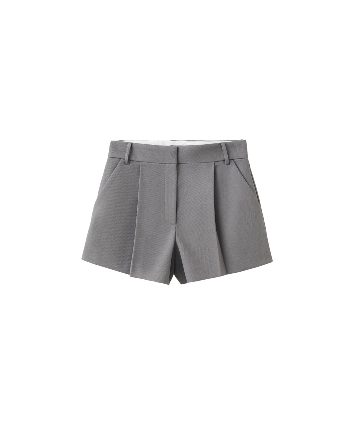 Women's Mid-Rise Pleated Shorts, 4" Inseam