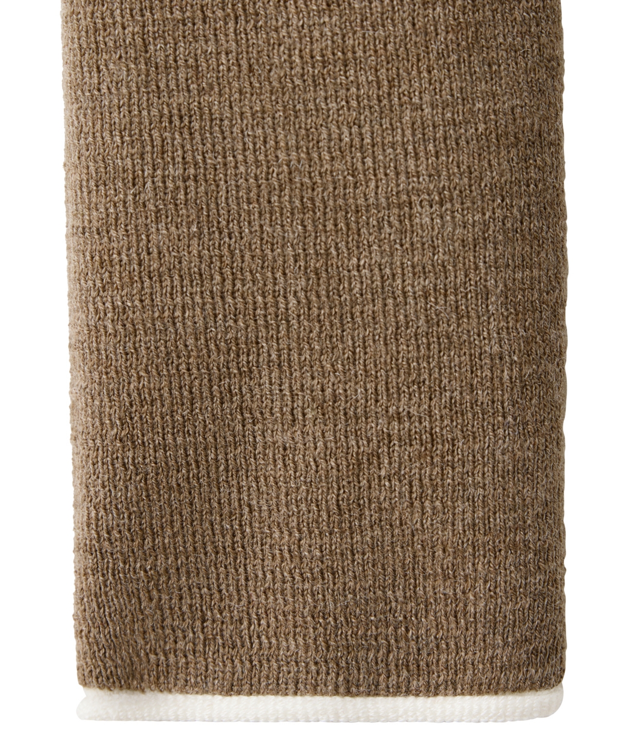 Mango Women's Ribbed-Knit Contrast-Trim Crewneck Long-Sleeve Sweater