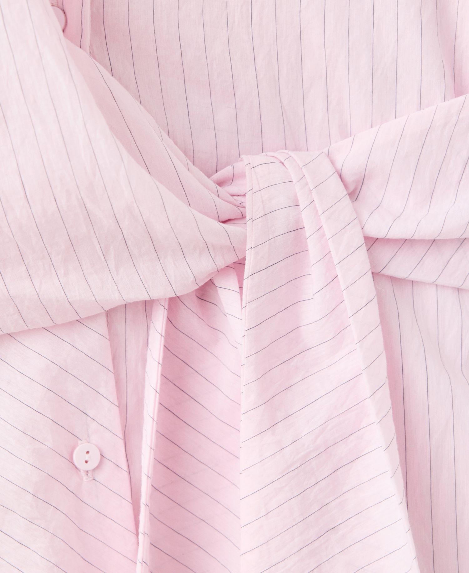 Women's Tie-Front Striped Blouse