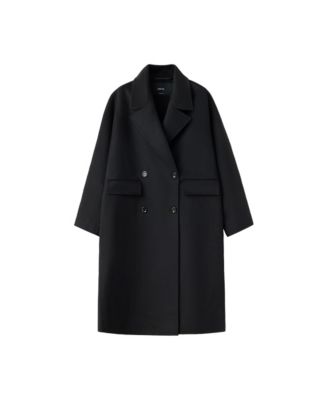 Women's Handmade Wool-Blend Double-Breasted Coat