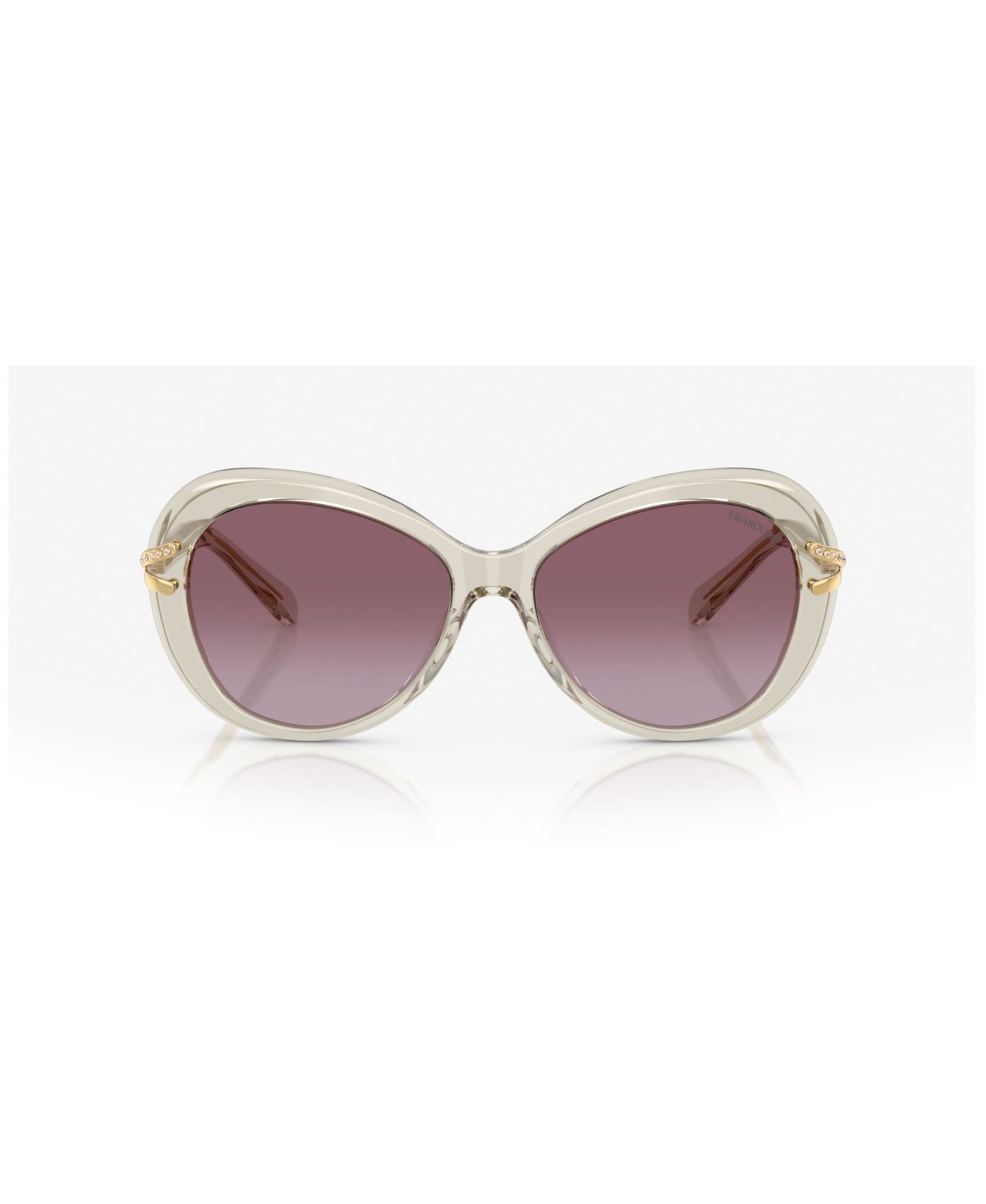 Женские солнцезащитные очки Swarovski Sunglasses, SK6026, цвет: Чёрный — фото 8