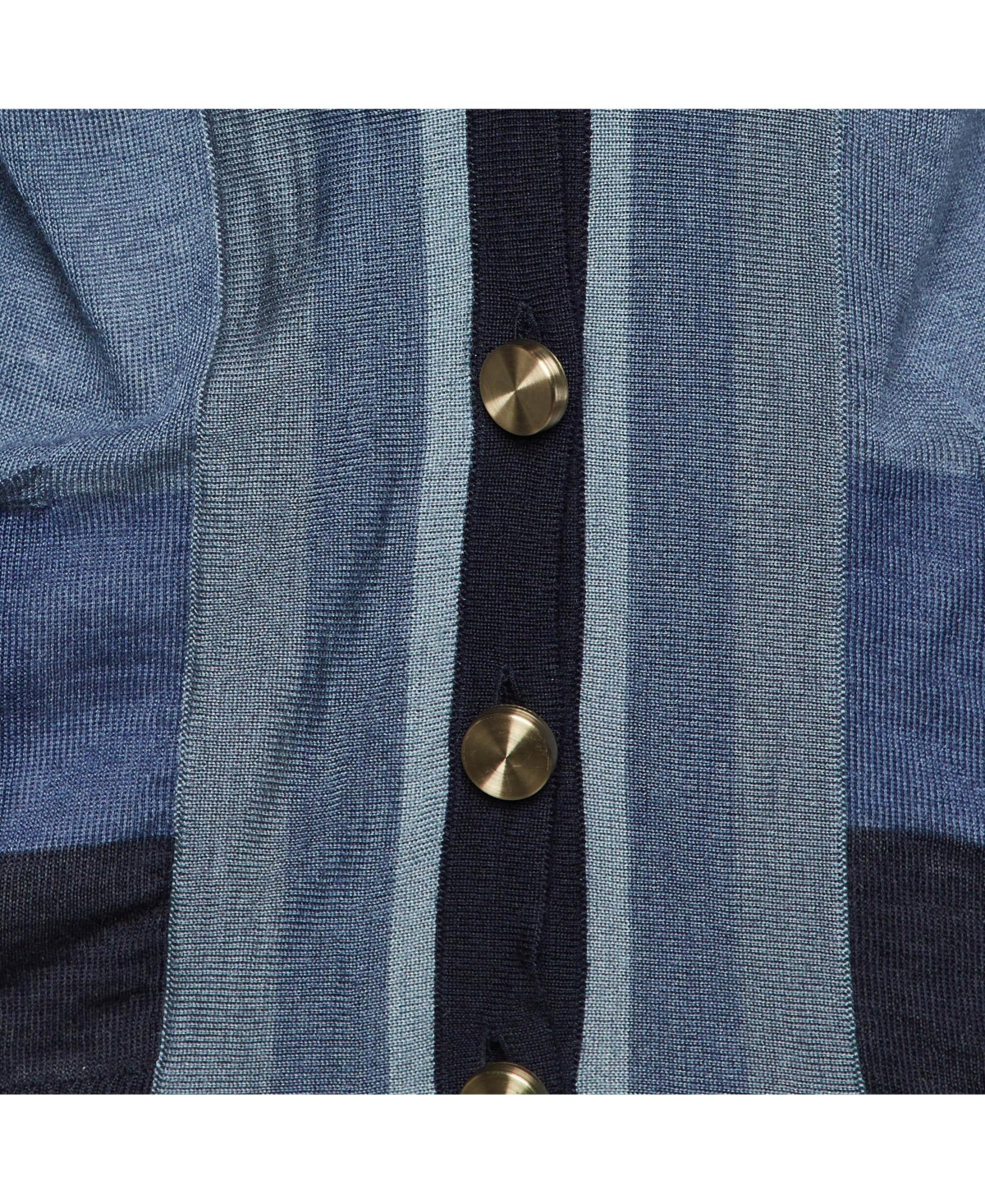 Pre-Owned Chloe Women's Chloe Striped Cashmere and Silk V-Neck Cardigan