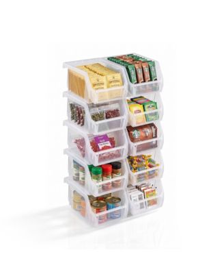 Extra Small Open Front Stackable Kitchen Storage Bin - Pantry and Cabinet Organizer